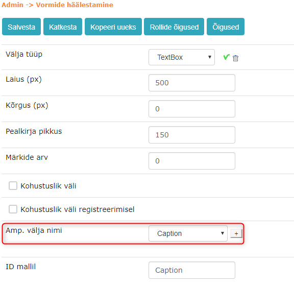 !Form Configuration