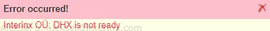 !DHX Readiness Missing