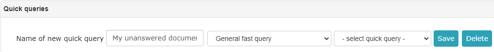 !Document quick query