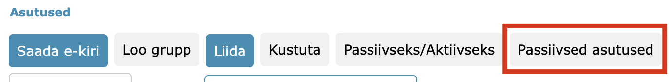 !Passive organizations
