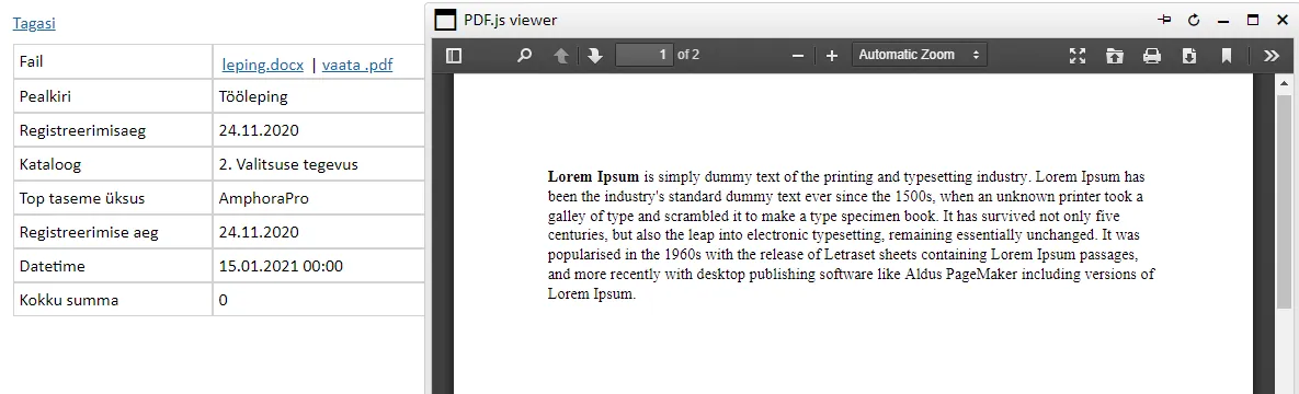 !PDF files in list view