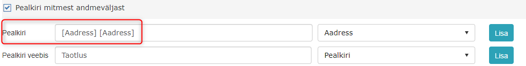 !Title from multiple fields