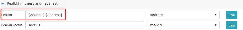 !Title from multiple fields