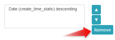 !Remove sorting