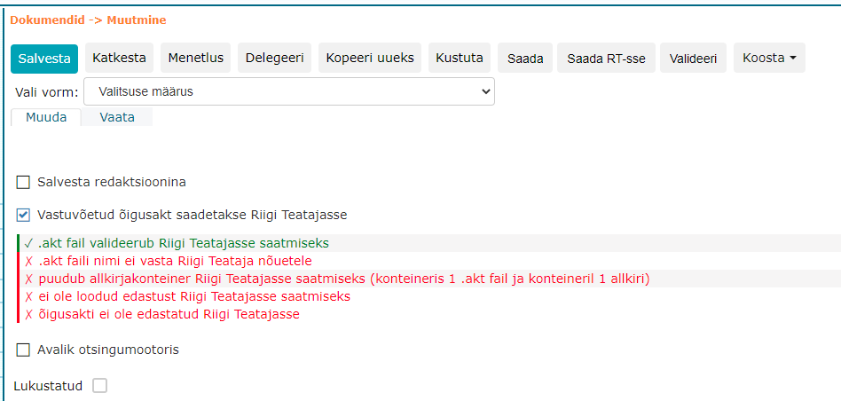 !Legal Act Validation on Form