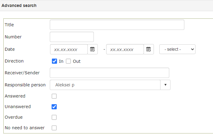 !Document search form