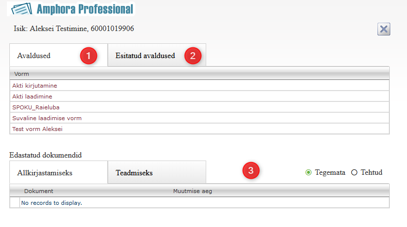 Self-Service Portal View