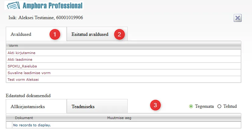 Self-Service Portal View