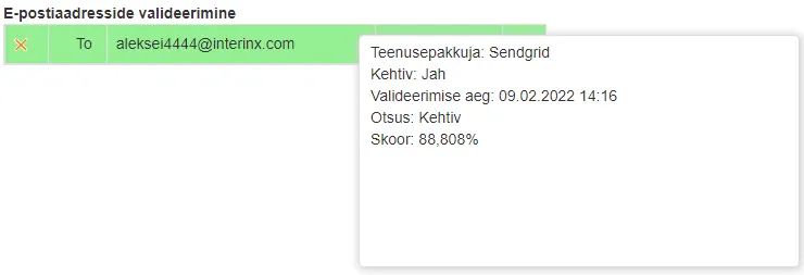 !Sendgrid validator