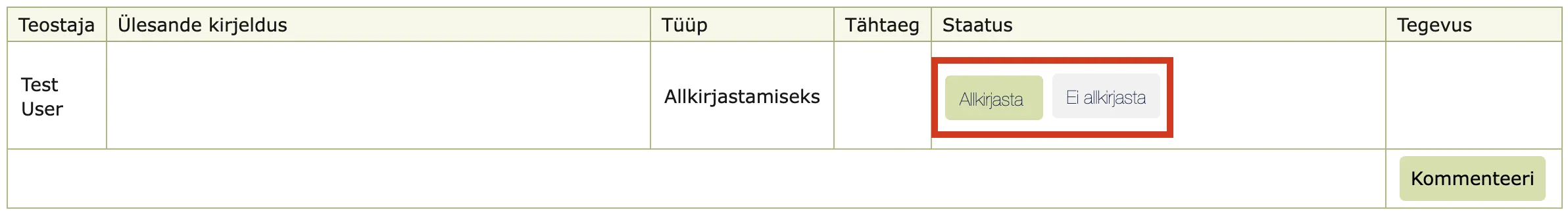 !Signing task