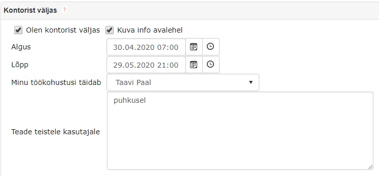 !Out of office