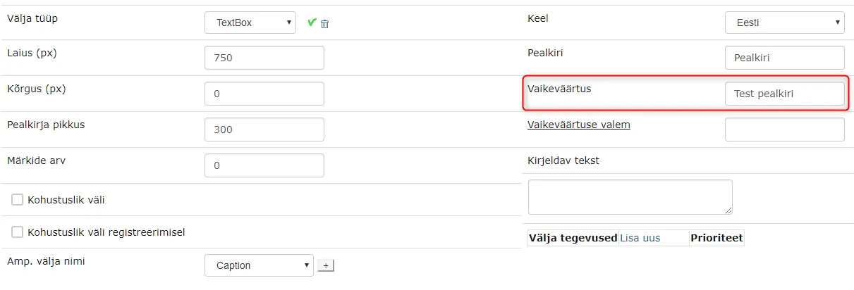 !Response document title default value