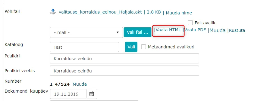 !View HTML