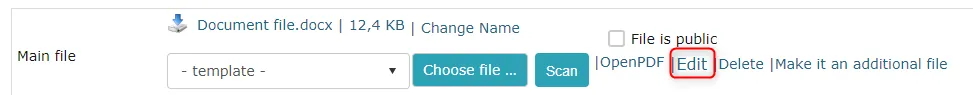 !WebDAV Edit button