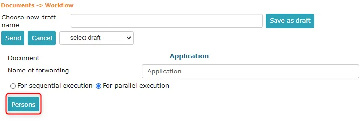 !Persons button in processing creation view