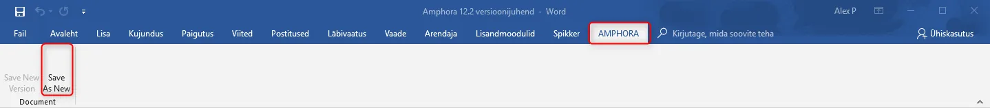!Save As New