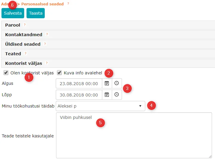 !Kontorist väljas