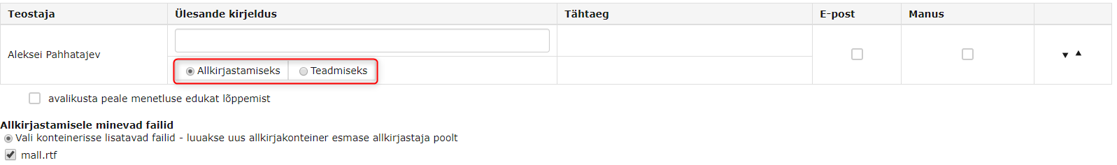 Ülesande tüüp