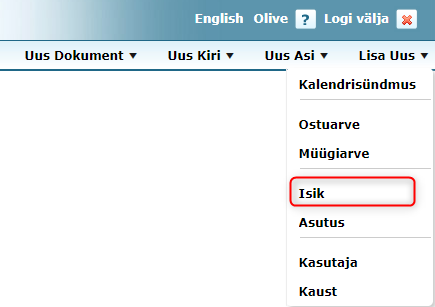 Isikute lisamine