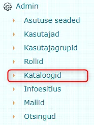 !Kataloogid menüü