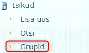 !Isikute grupid