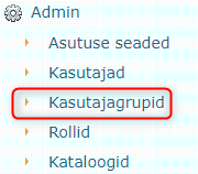 !Kasutajagrupid