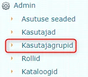 !Kasutajagrupid