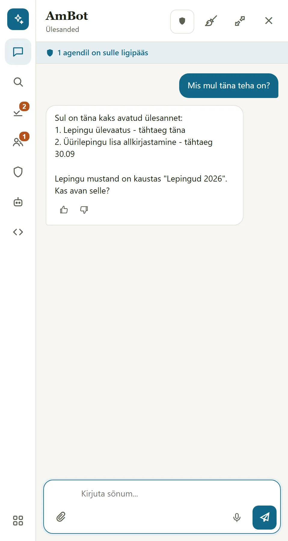 !AmBot vastab