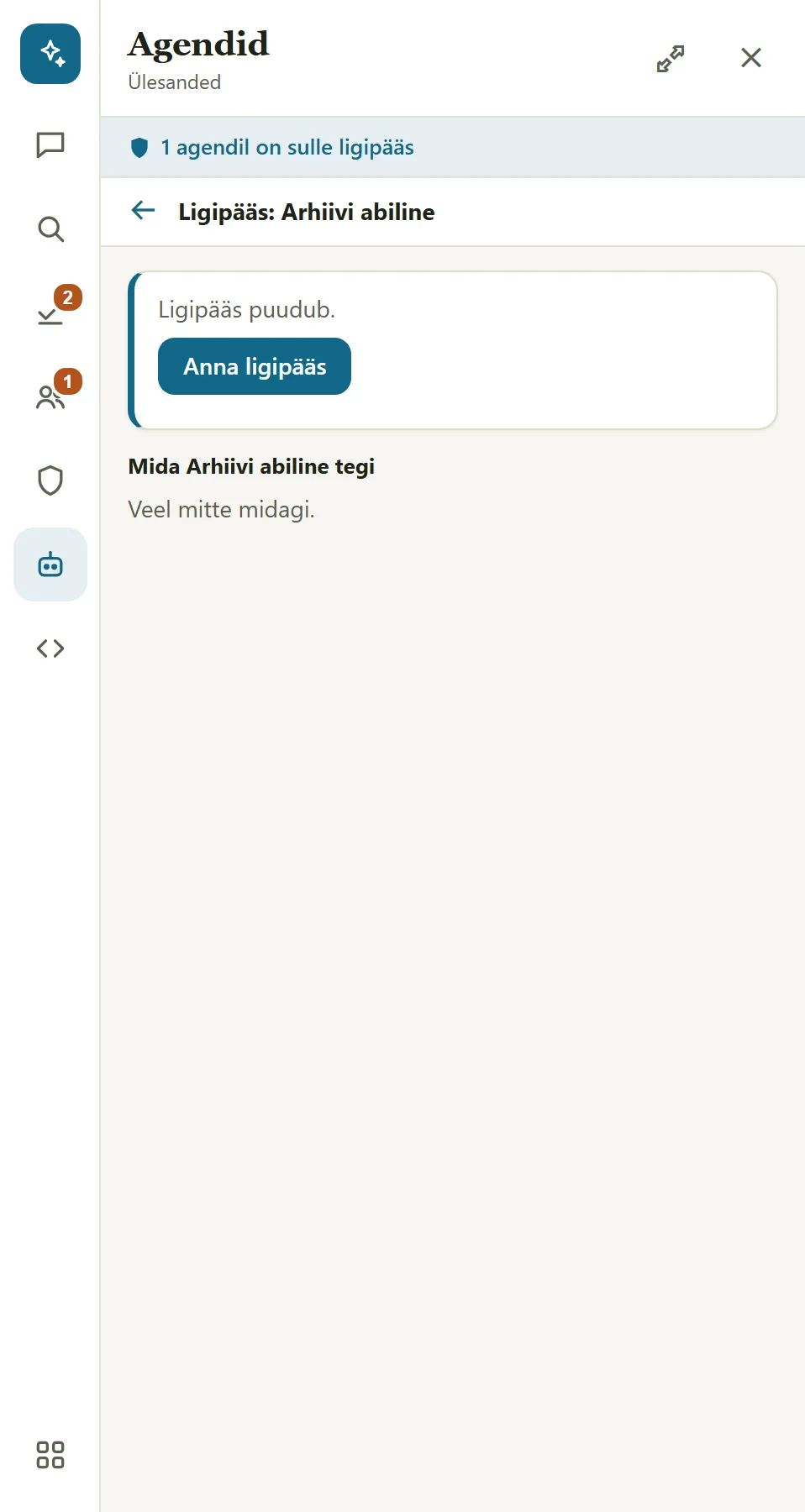 !Agendi ligipääs