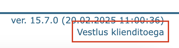 !Vestlus klienditoega