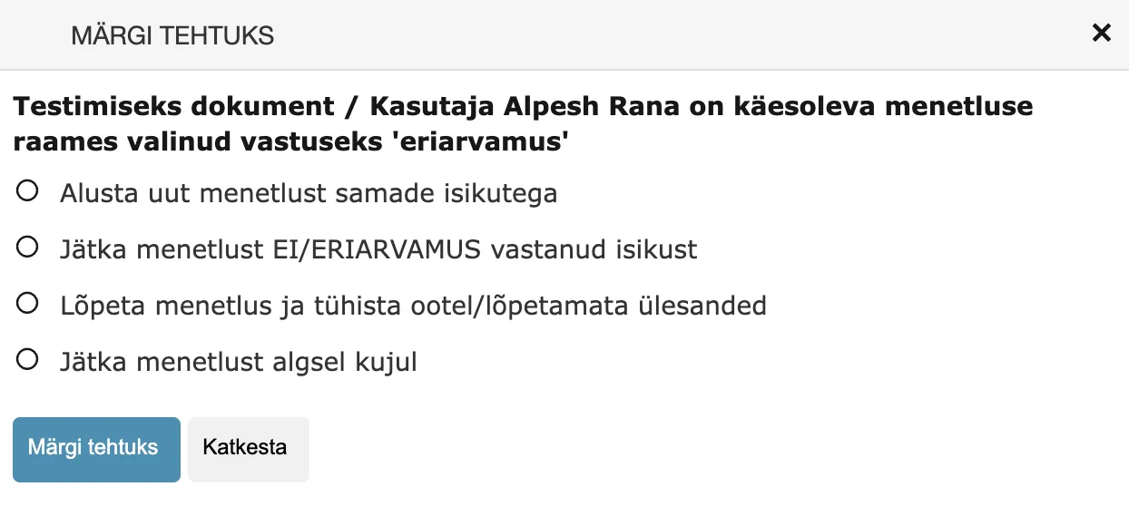 !Tagasilükatud ülesande võimalused