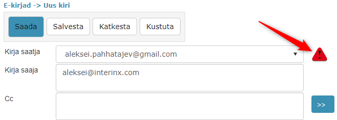!DNS seadistus puudu e-kirja koostamise vaates