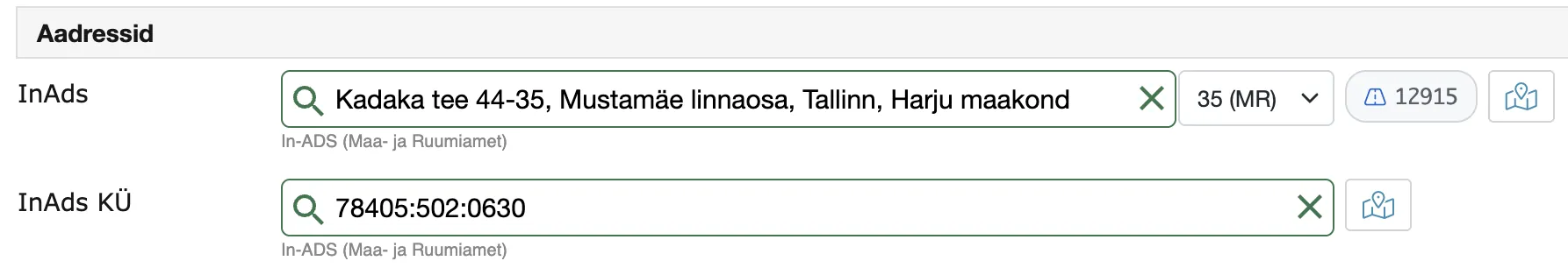!Uued väljad
