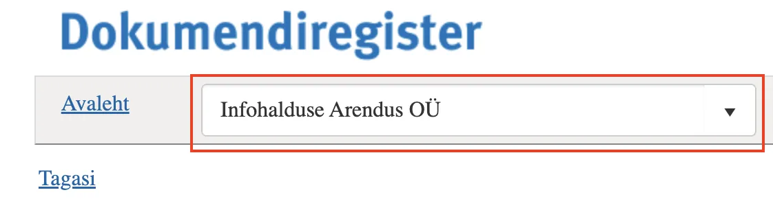 !Asutuse kuvamine avalikus vaates