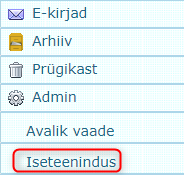 Iseteeninduse link